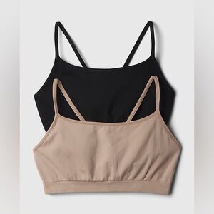 Gap Body Women’s Black and Tan Bralette Set